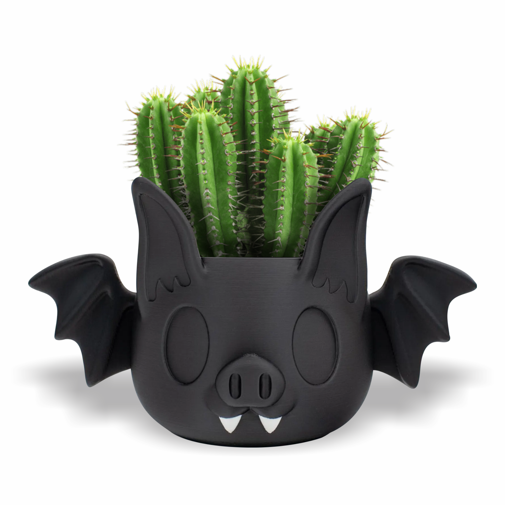 3D printed flying bat Halloween Decorations Indoor and outdoor Plant Pots, Planters for Gothic Home Decor, Flower Pot, Goth Pen Holde