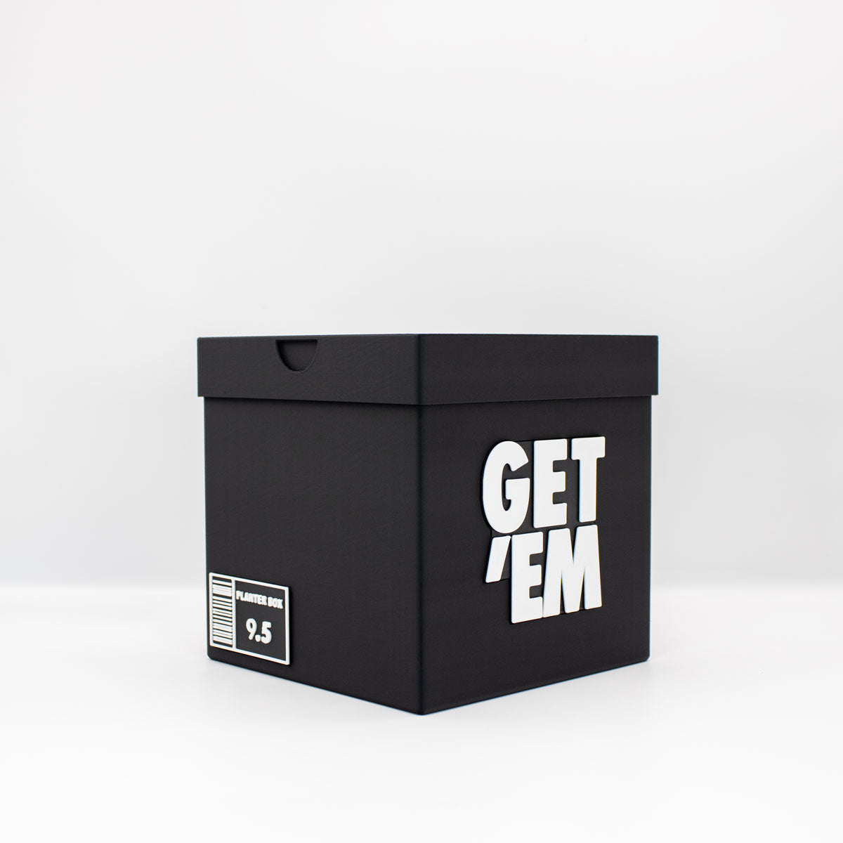 Get 'em Sneakers Box Planter Pot - 3D Printed - Sneaker Room Decor - Sneaker Head Decor- Unique planter Get em for indoor with Drainage hole