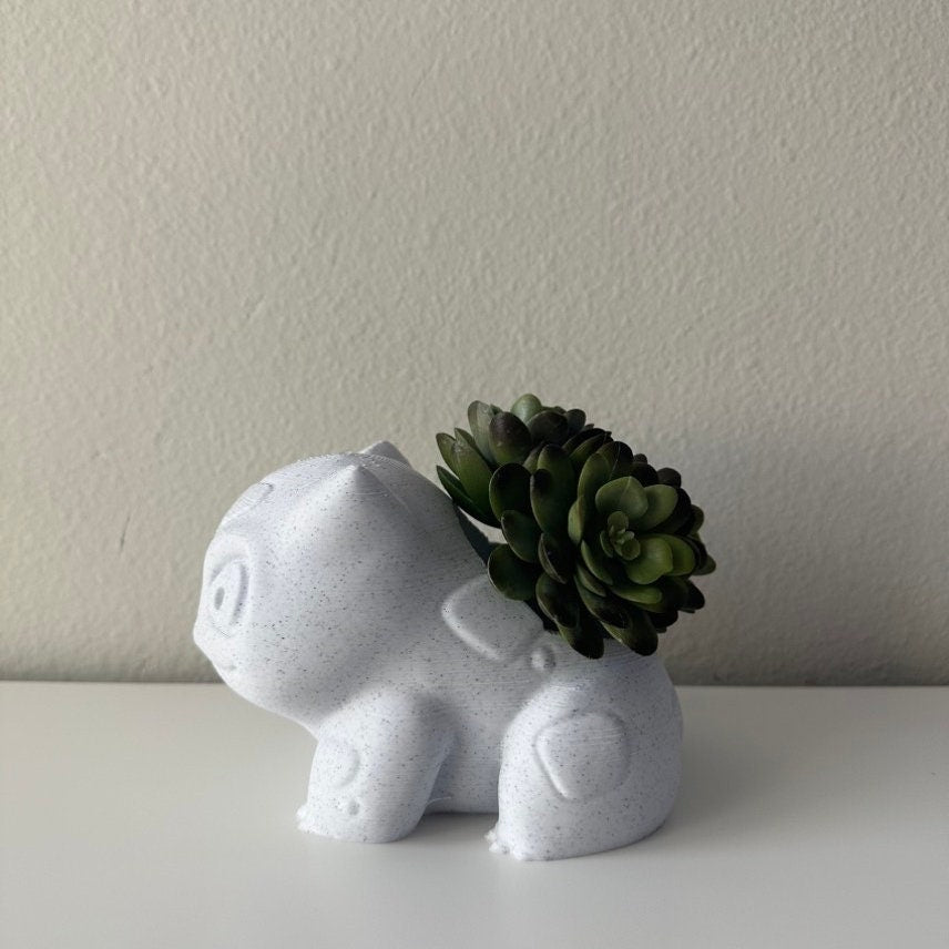 Bulba Frog Planter Pot for Succulent - Indoor Home Office Decor - Cute Lightweight 3D Plant Pot