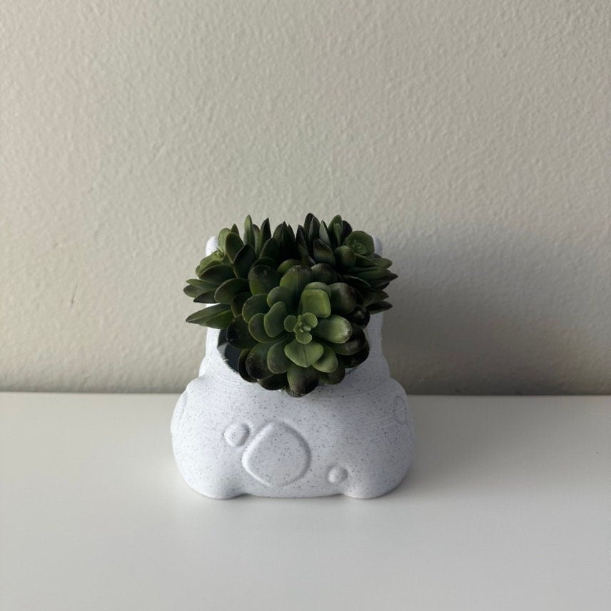 Bulba Frog Planter Pot for Succulent - Indoor Home Office Decor - Cute Lightweight 3D Plant Pot