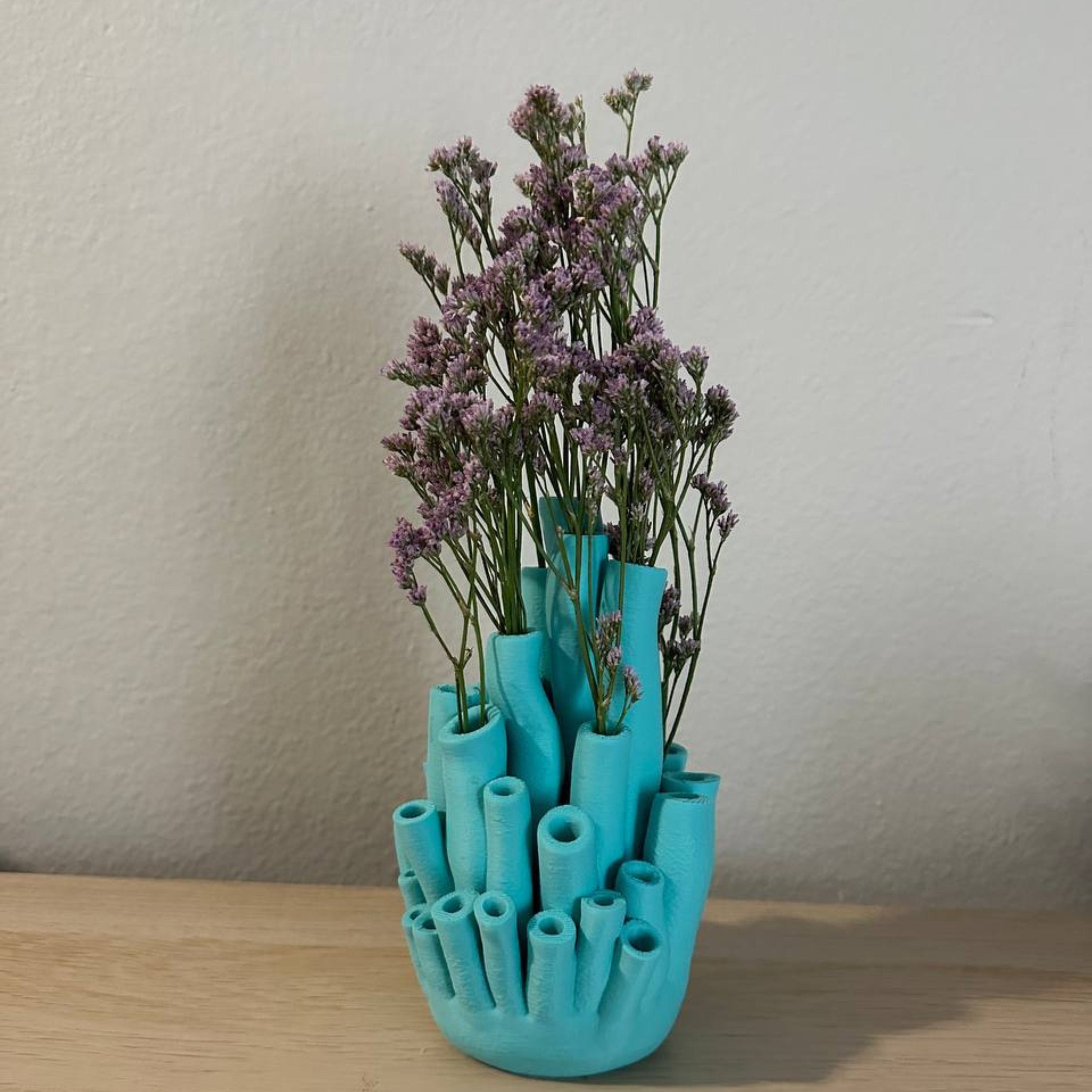 Coral, Coral Vase Decor, flower vase, beach decor, 3D Printed Vase, Flower Pot Home Decoration