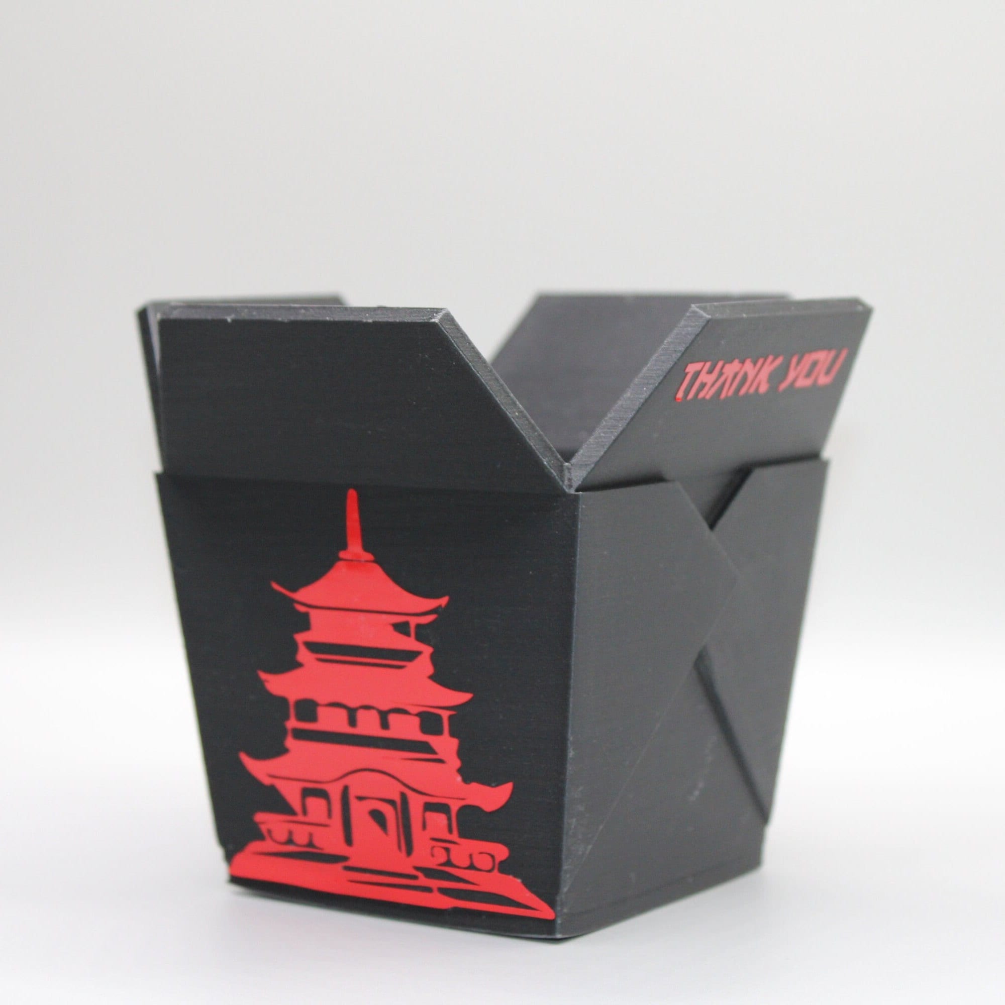 Chinese Planter Take-Out Box  Misprints Ready to ship - failed prints -FREE TWO CHOPSTICKS - Chinese Take out Planter 3D printed planter