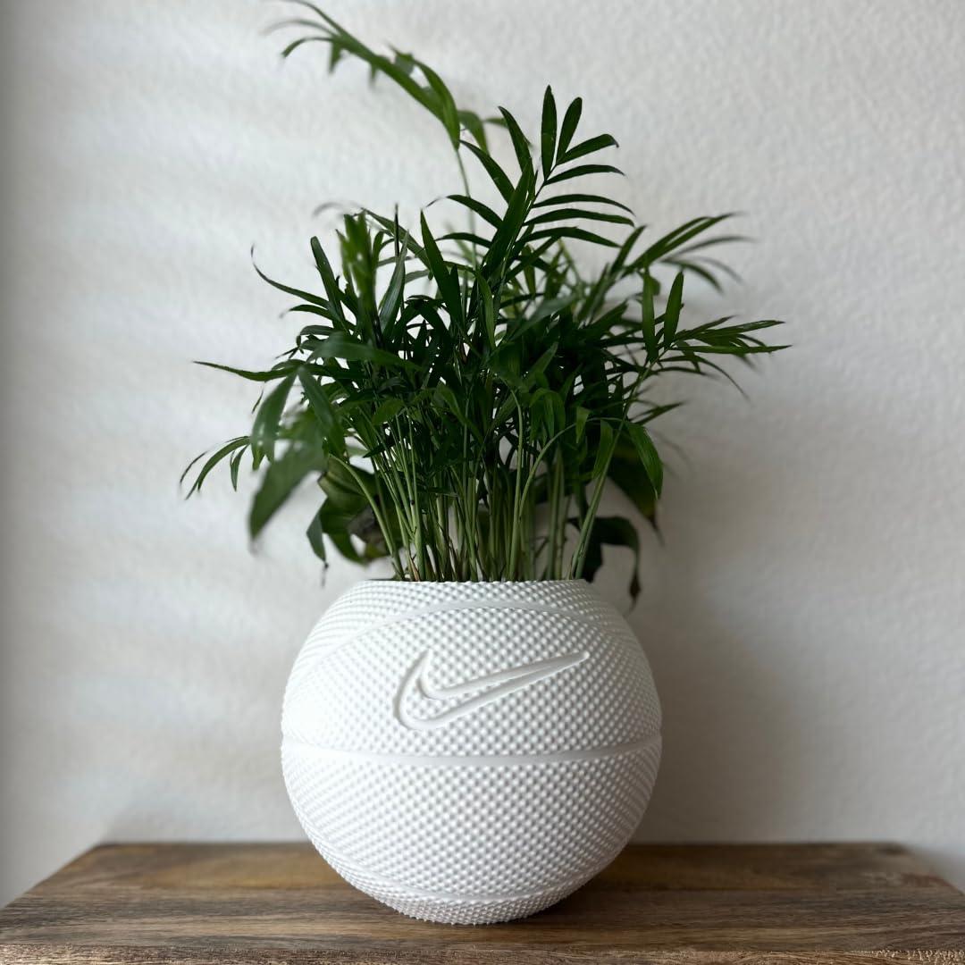 Basketball Planter Pot 3D Printed - Plant Pot for Indoor Plants