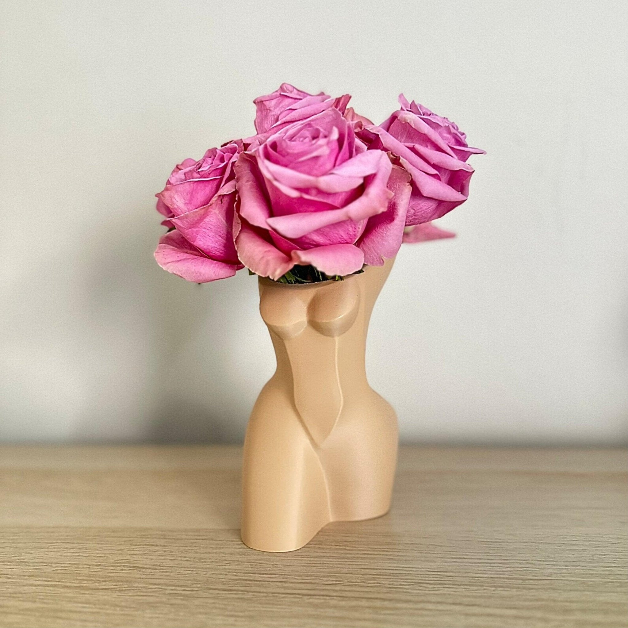 Boho Body Vase , Female Sculpture Vase, Naked Women Vase, Minimalist Vase, Flower Pot, Order with Free Shipping - Print Level 3D