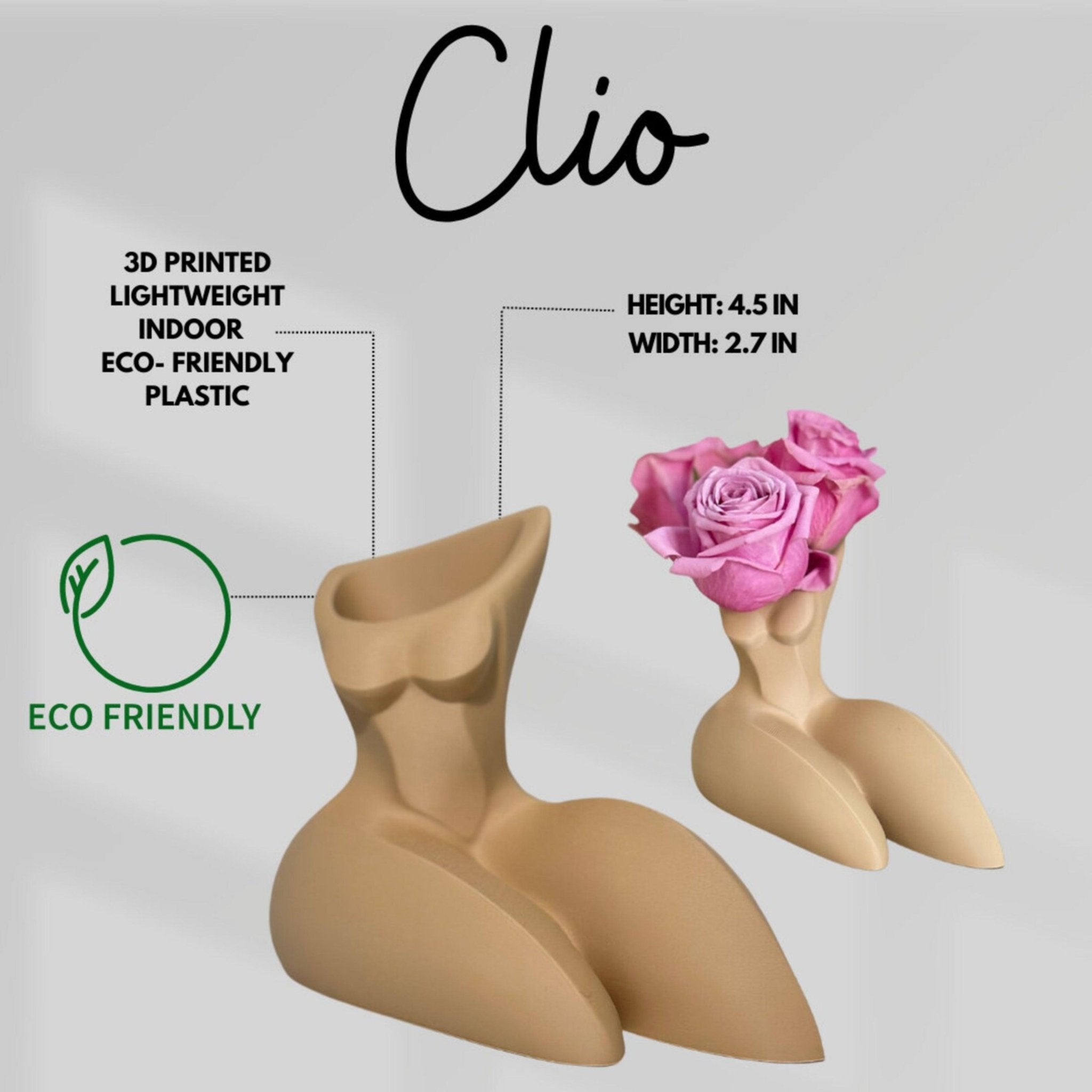 Boho Body Vase , Female Sculpture Vase, Naked Women Vase, Minimalist Vase, Flower Pot, Order with Free Shipping - Print Level 3D