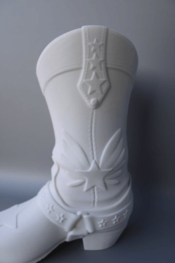 Cowboy Boot Vase for Blooming Bouquets - Flower Vase -Flower Pot Home Decoration - Print Level 3D