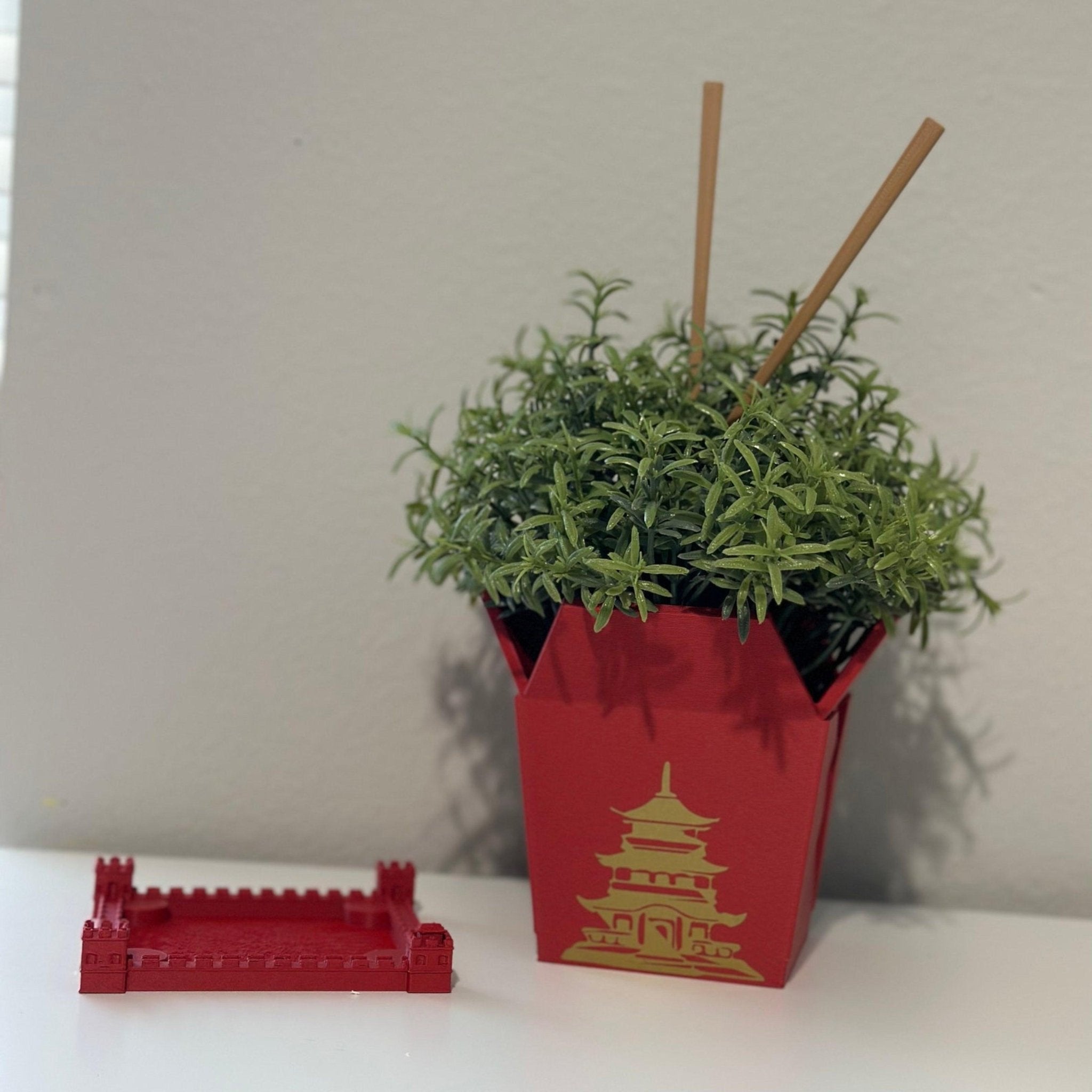 Drainage Trays for Chinese Planter Take-Out Box | 3D printed - Print Level 3D