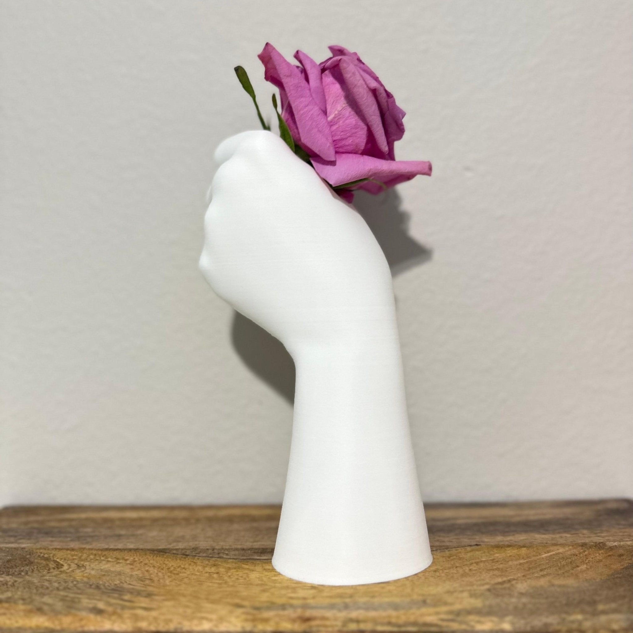 Hand vase for flowers, vase hand, flower vase, unique art vase Hand vase, dried flowers holder, modern hand vase - Print Level 3D