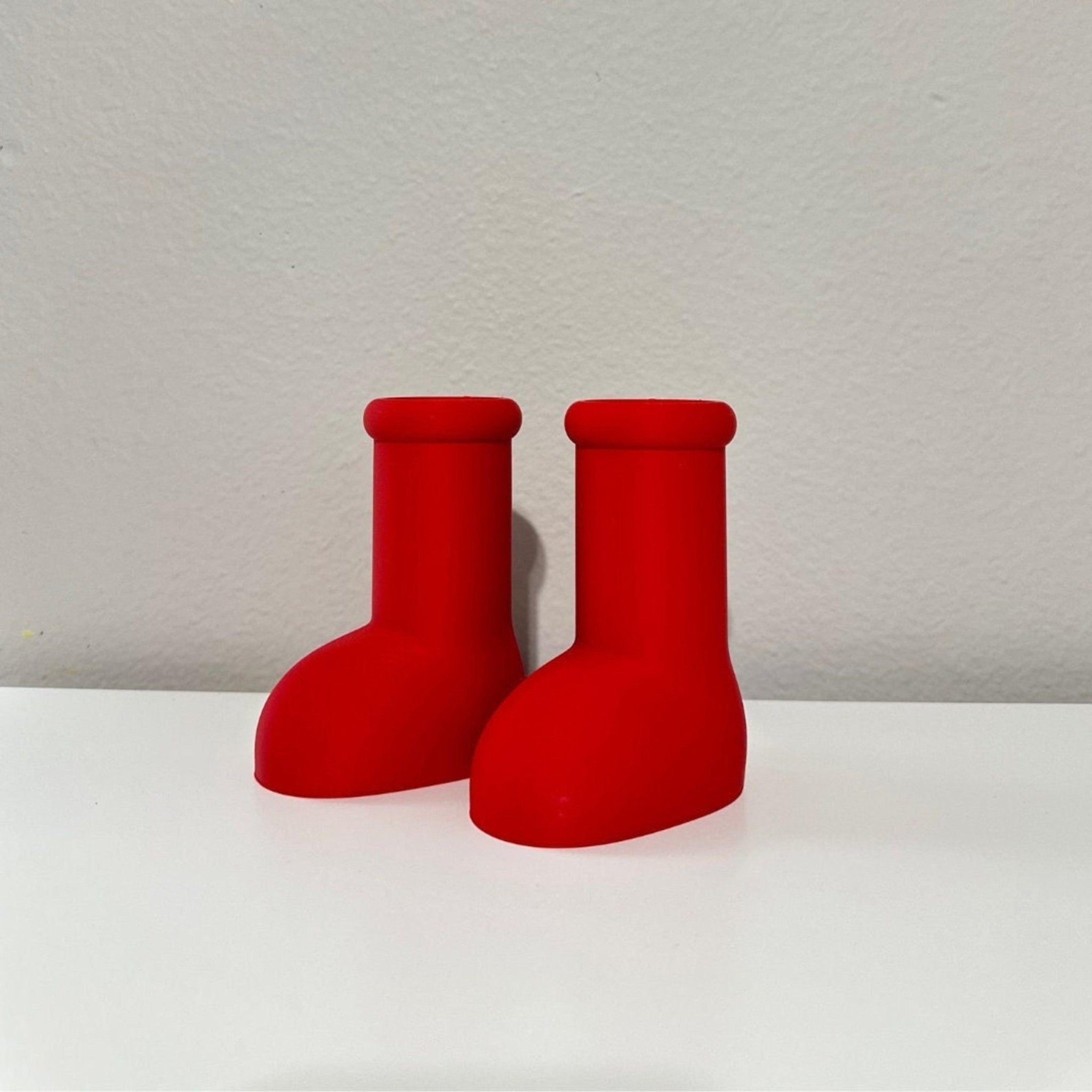 Pair of Big Red Boots - Pen and Pencil Cup Holder - Home decor - Cartoon Boots - 3D Printed - Print Level 3D