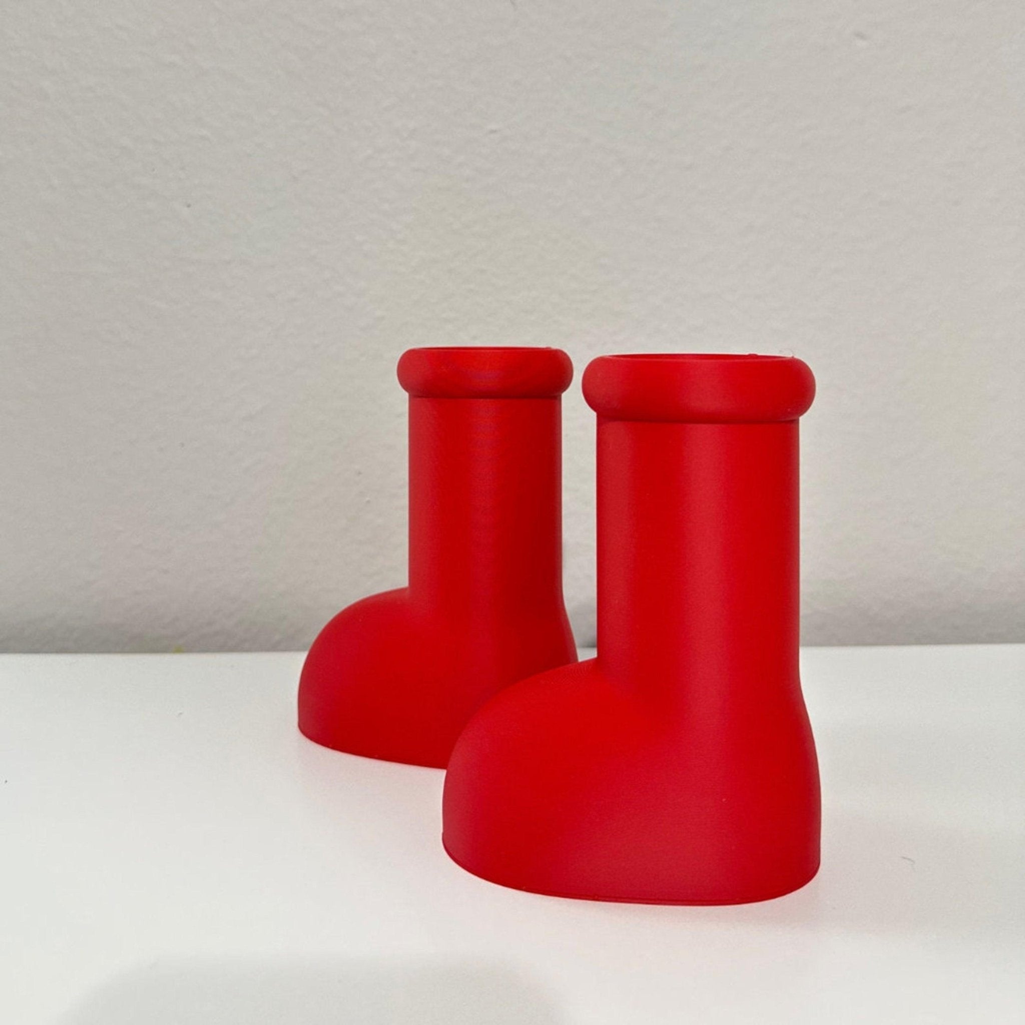 Pair of Big Red Boots - Pen and Pencil Cup Holder - Home decor - Cartoon Boots - 3D Printed - Print Level 3D