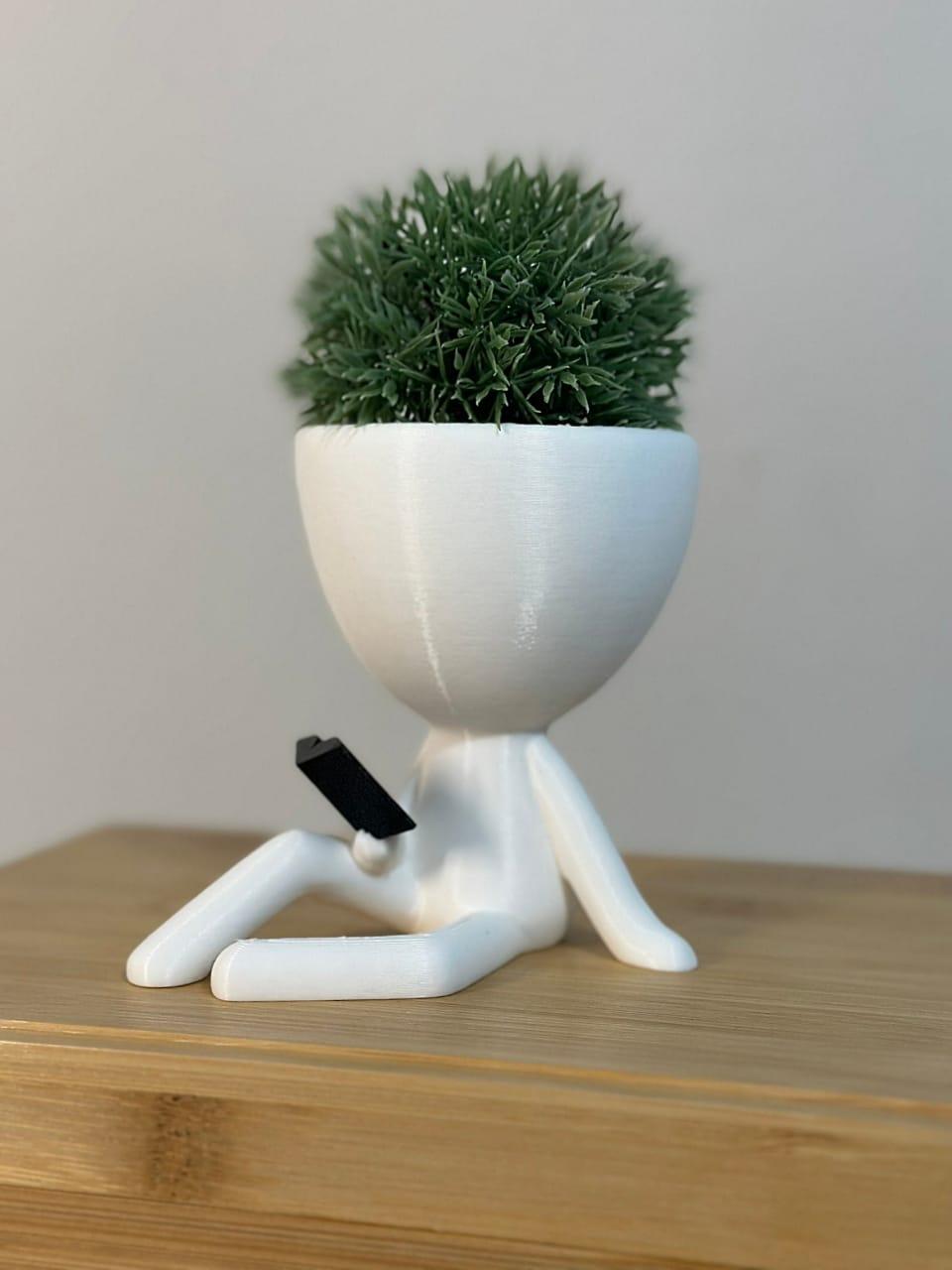 People Planter Book Reader - Pots With Drainage - People Planter pot- Suculenta Planter - Person Planter - Plant Pot - Gift - Print Level 3D