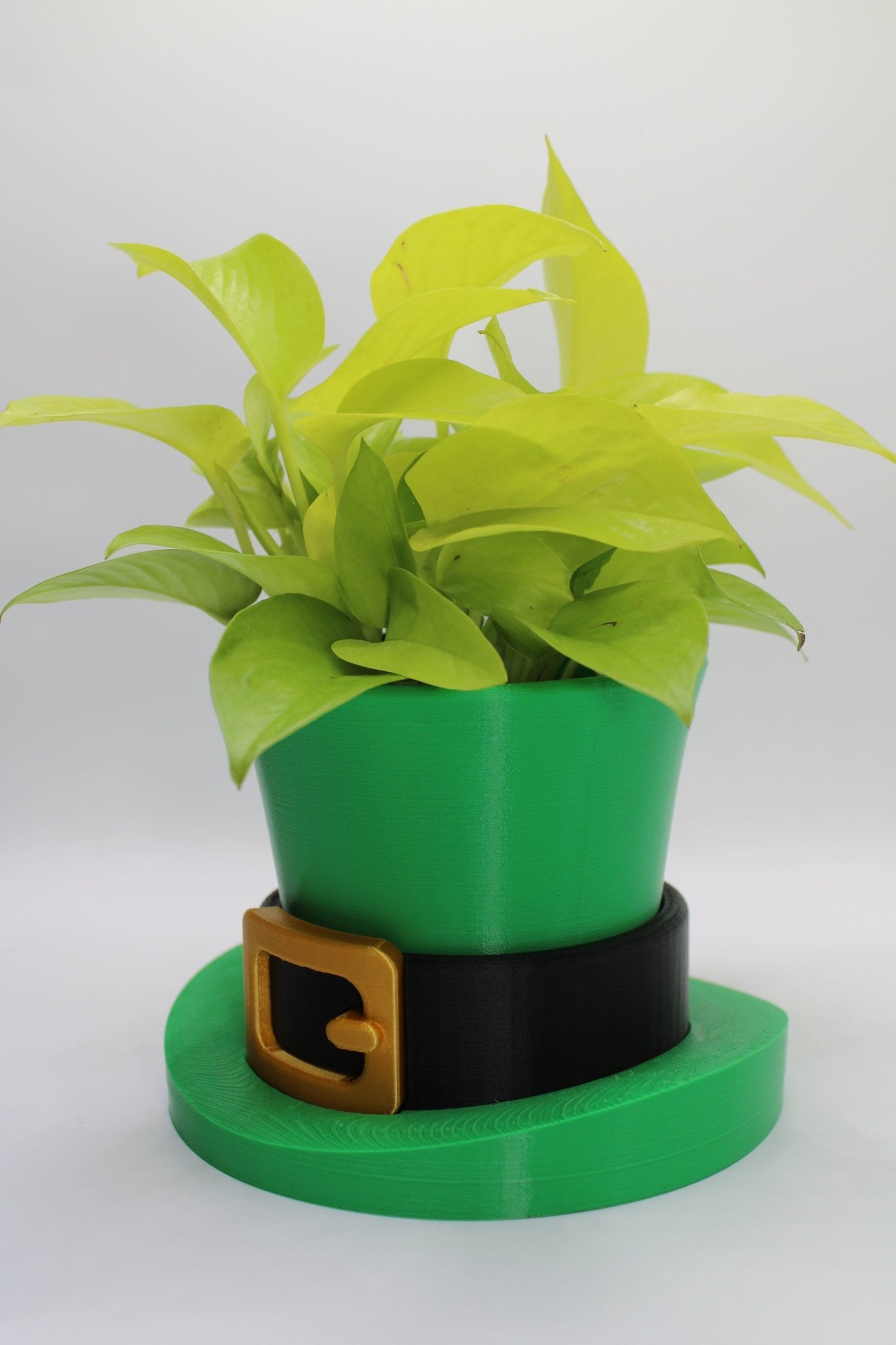 Saint Patrick's Day Leprechaun Hat 3D printed planter whit drain tray, planter pot indor custom planter - Print Level 3D