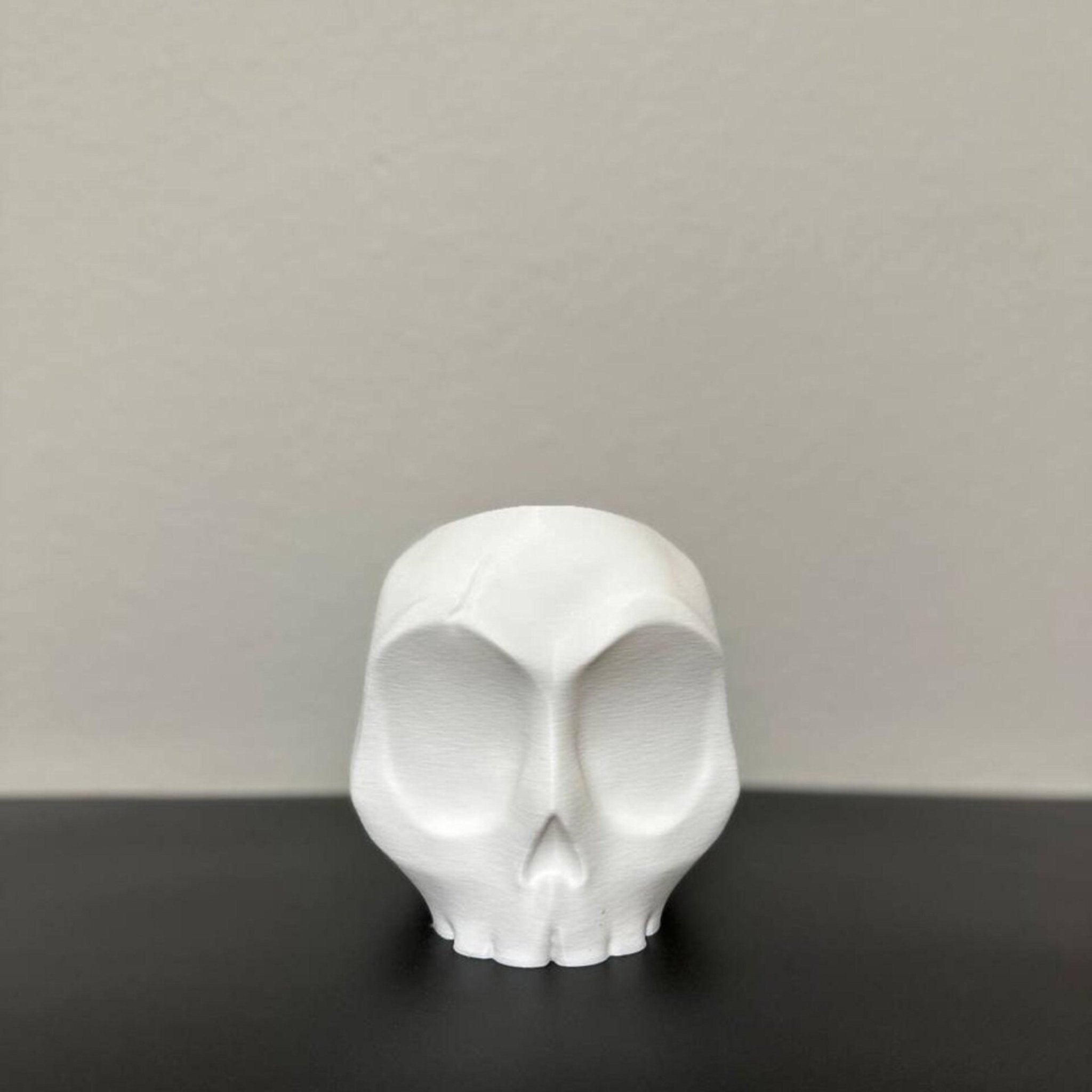 Skull Planter Pot - Human Skull - Skull Vase - Skull Pot - Skull Planter - Print Level 3D