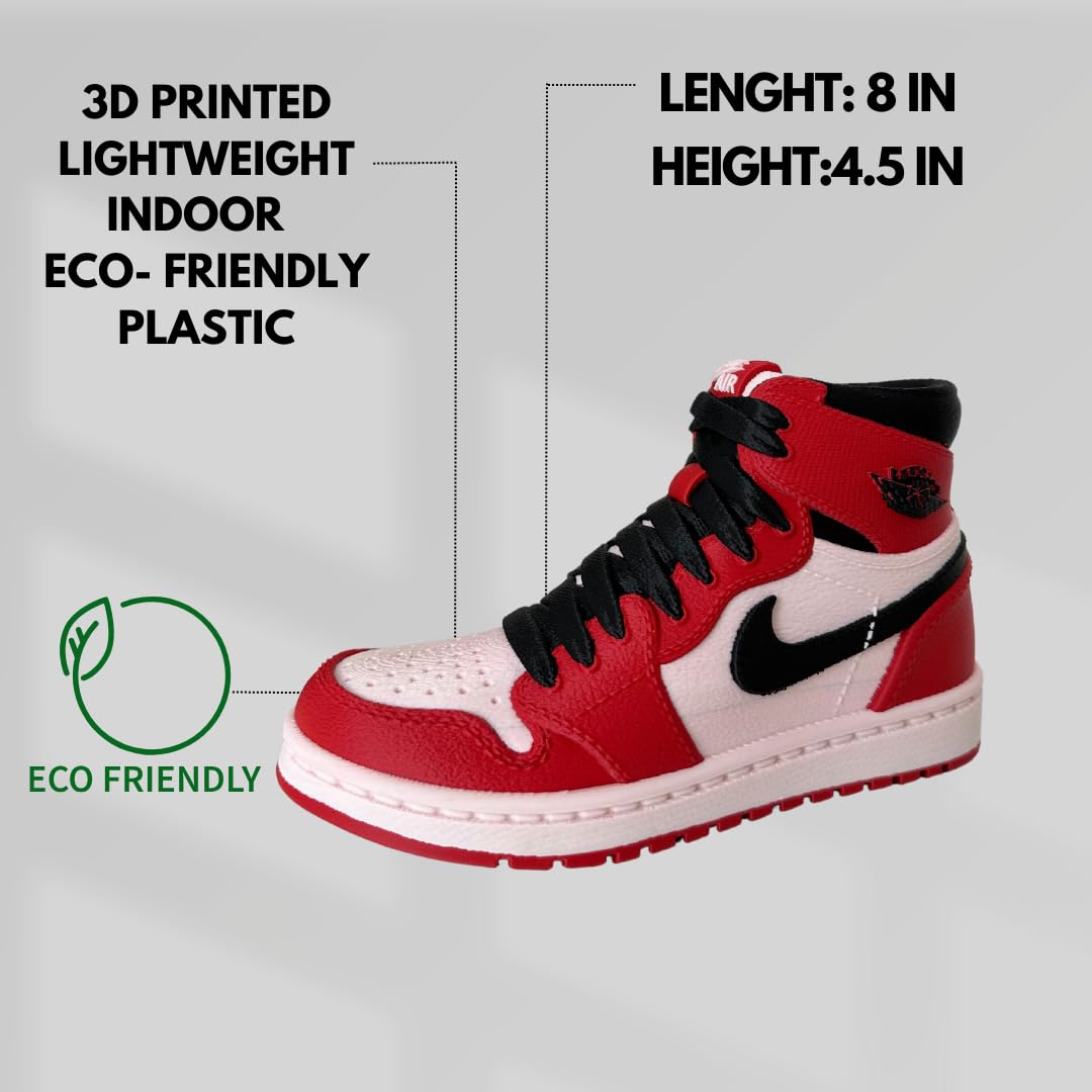 Sneakers Shoes Air High Planter Pot 3D Printed- Pen Holder & Pencil Holders- Plant Pot for Indoor Plants- EcoFriendly Plastic -Unique planter for indoor with Drainage hole- MADE IN USA - Print Level 3D