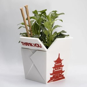 chinese takeout planter