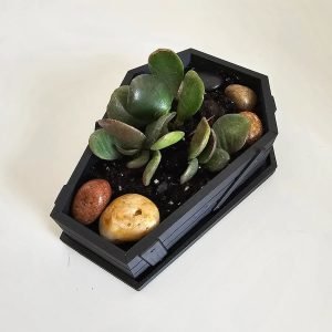 halloween coffin planter