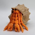 Attractive Hermit Crab Home Decor – Flexible Poseable Art Toy