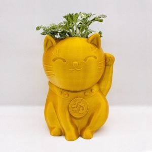 lucky cat planter pot