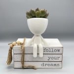 Enchanting People Planters Seated – Perfect Gift for Her