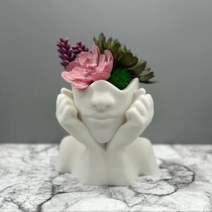 women face planter pot