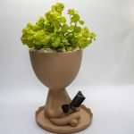 Book and Coffee Reader Planter – Unique Indoor Decor