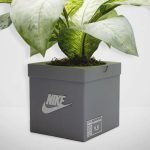 Sneakers Box Planter Pot 3D Printed Gray