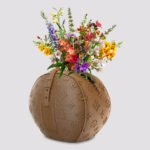 Designer LV Style Bag Flower vase with Monogram Texture – 3D Printed